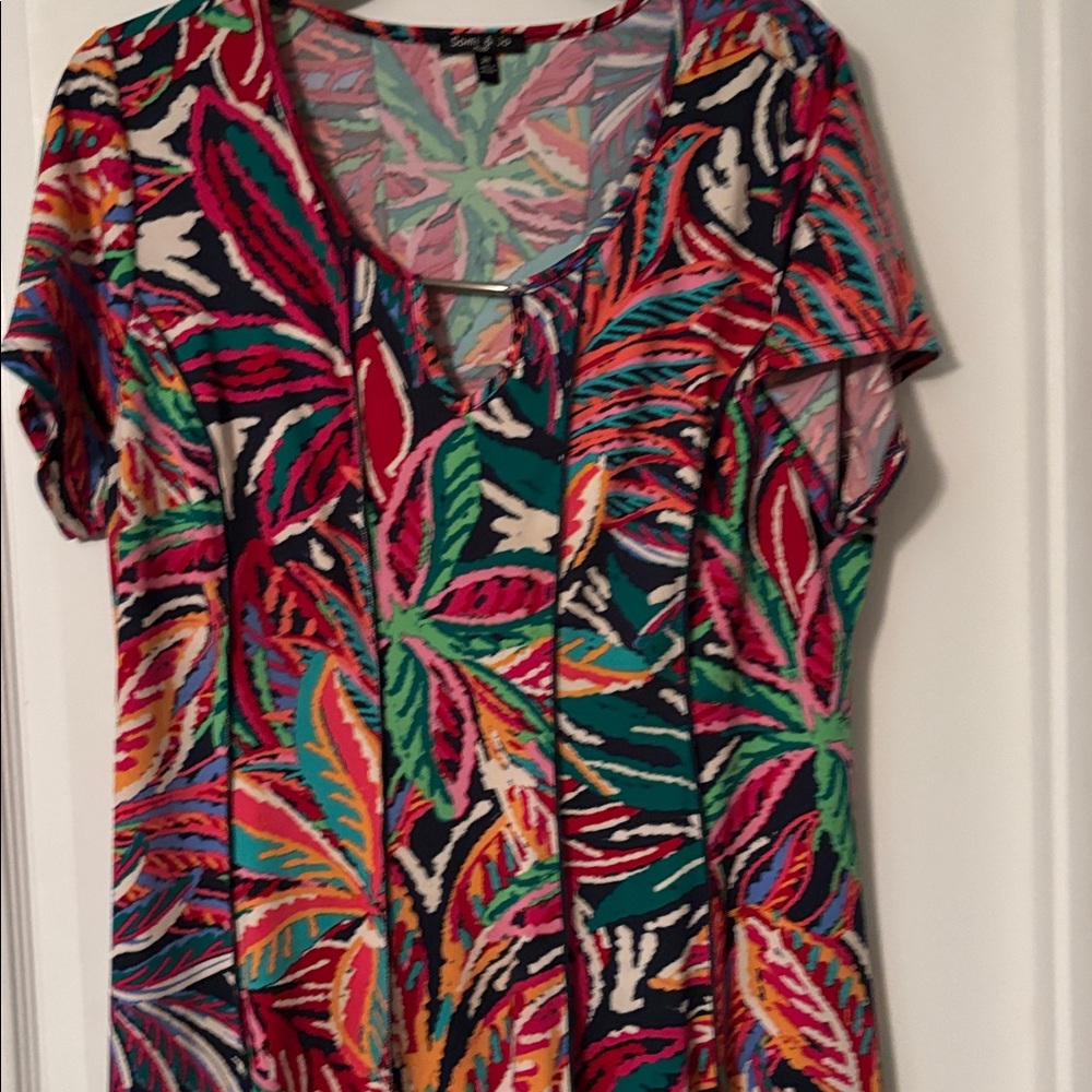 Sami & Jo Multicolor Tropical Print Dress